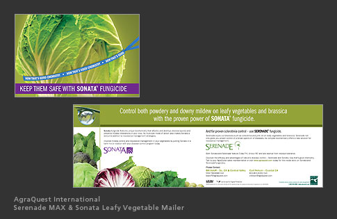 AgraQuest International Serenade MAX & Sonata Leafy Vegetable Mailer